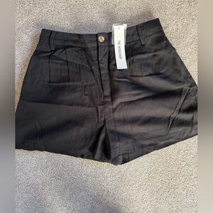 NWT high waisted black shorts.